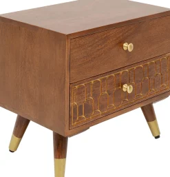 Outlet KARE Design Szafka nocna Muskat 45x53 cm drewniana - KARE