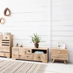 Outlet KARE Design Szafka nocna Puro 50x35 cm drewniana - KARE