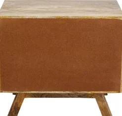 Outlet KARE Design Szafka nocna z 2 szufladami drewno mango kolorowe ornamenty 50x46 cm - KARE