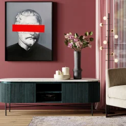 Online KARE Design Szafka RTV Glenn 150x54 cm biało-szara - KARE