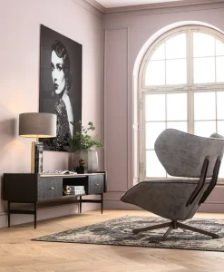 Sale KARE Design Szafka RTV Milano 200x55 cm ciemnobrązowa - KARE