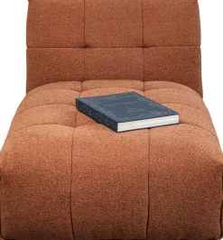 Online KARE Design Szezlong - moduł pikowany brązowy 90x147 cm - KARE