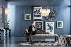 Clearance KARE Design Szezlong Desire 200x85 cm szary - KARE