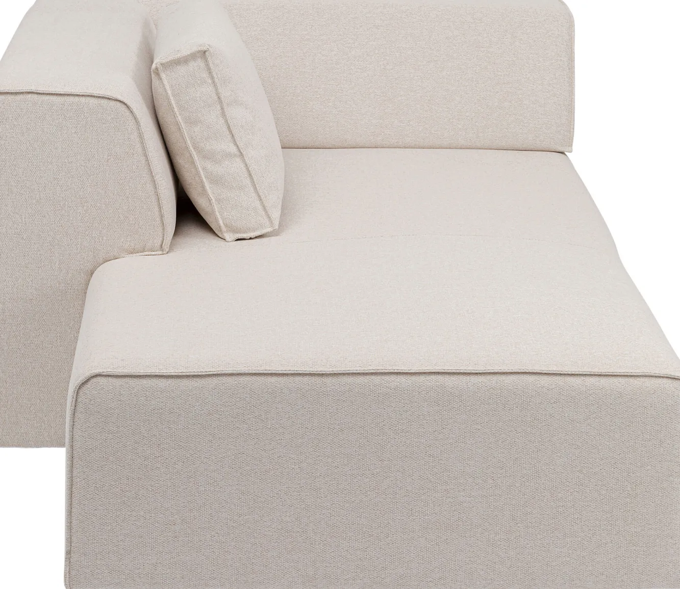 Best KARE Design Szezlong tapicerowany kremowy moduł lewy 182x118 cm - KARE
