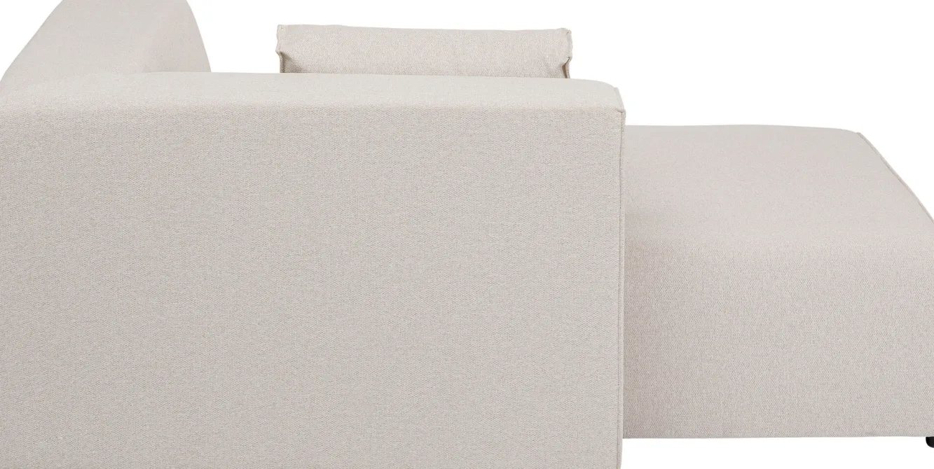 Best KARE Design Szezlong tapicerowany kremowy moduł lewy 182x118 cm - KARE