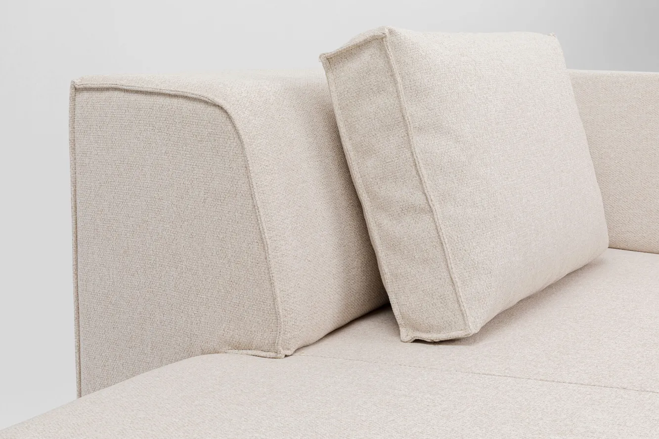 Best KARE Design Szezlong tapicerowany kremowy moduł lewy 182x118 cm - KARE