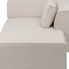 Discount KARE Design Szezlong tapicerowany moduł kremowy prawy 182x118 cm - KARE