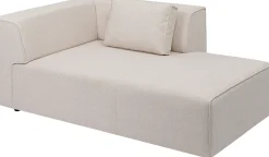 Discount KARE Design Szezlong tapicerowany moduł kremowy prawy 182x118 cm - KARE