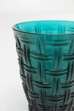 New KARE Design Szklanka Tissue niebieskozielona 10cm - KARE