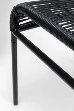 Clearance KARE Design Taboret - podnóżek ogrodowy Acapulco 40x40 cm czarny - KARE