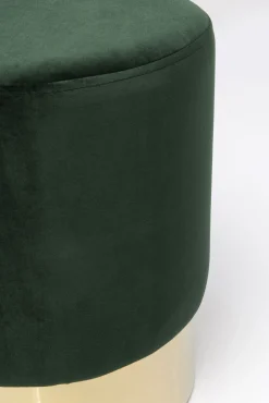 Clearance KARE Design Taboret Cherry Ø35x42 cm ciemnozielony - KARE