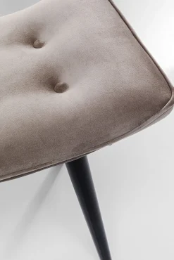 Clearance KARE Design Taboret Vicky Velvet 48x37 cm szary - KARE