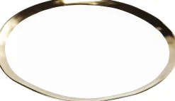 Sale KARE Design Talerz Bell ∅26 cm biało-złoty - KARE