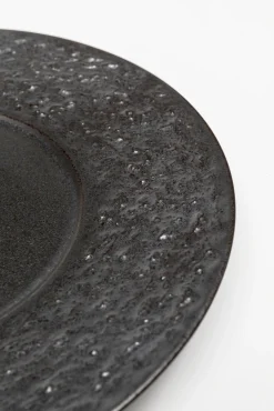 Clearance KARE Design Talerz deserowy czarny kamionkowy Ø21 cm - KARE