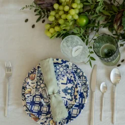 Best KARE Design Talerz deserowy Fresco Ø21 cm biało-niebieski - KARE