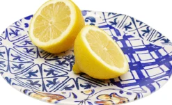 Best KARE Design Talerz deserowy Fresco Ø21 cm biało-niebieski - KARE