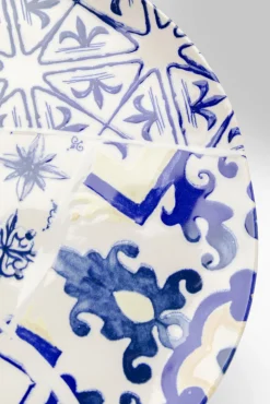 Best KARE Design Talerz deserowy Fresco Ø21 cm biało-niebieski - KARE