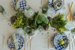 Best KARE Design Talerz deserowy Fresco Ø21 cm biało-niebieski - KARE