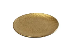 Outlet KARE Design Talerz deserowy z porcelany złoty Ø20 cm - KARE