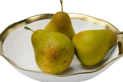 Outlet KARE Design Talerz głęboki biało-złoty ceramika Ø20 cm - KARE