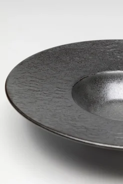 Best KARE Design Talerz głęboki czarny kamionkowy Ø27 cm - KARE