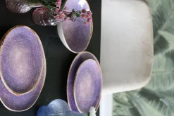 Clearance KARE Design Talerz głęboki fioletowy Ø21 cm ceramika - KARE