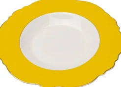 Online KARE Design Talerz głęboki Harlequin żółty Ø23cm - KARE