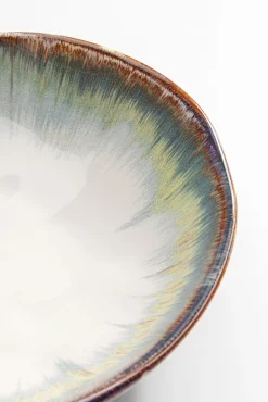 Outlet KARE Design Talerz głęboki Organic ∅20 cm biało-niebieski - KARE