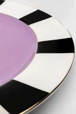 New KARE Design Talerz Harlequin fioletowy Ø31cm - KARE