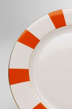 Online KARE Design Talerz Harlequin pomarańczowy Ø27cm - KARE