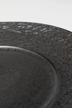 Clearance KARE Design Talerz obiadowy czarny kamionkowy Ø27 cm - KARE