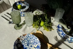 Clearance KARE Design Talerz obiadowy Fresco Ø26 cm biało-niebieski - KARE