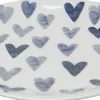 Discount KARE Design Talerz obiadowy motyw niebieskich serc Ø28 cm - KARE