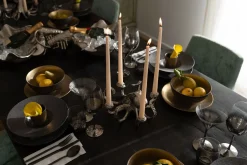 Outlet KARE Design Talerz obiadowy z porcelany złoty Ø26 cm - KARE