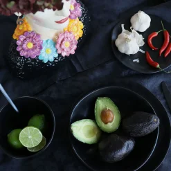 Fashion KARE Design Talerz Organic 26 cm czarny - KARE