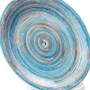 New KARE Design Talerz Swirl Ø19 cm niebieski - KARE