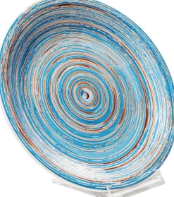 New KARE Design Talerz Swirl Ø19 cm niebieski - KARE