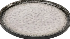 Sale KARE Design Talerz szary obiadowy kamionka Ø27 cm - KARE