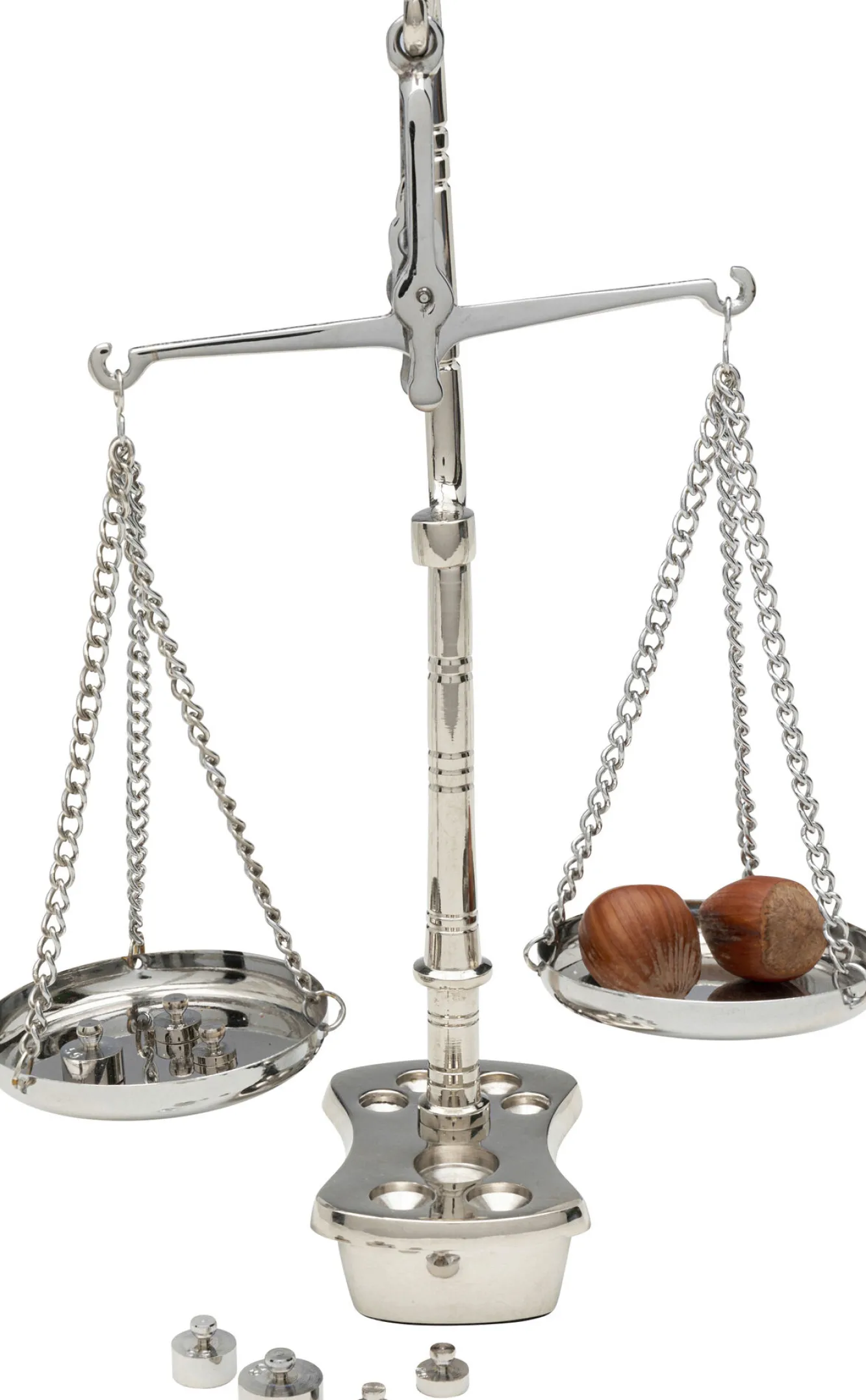 Clearance KARE Design Waga szalkowa dekoracyjna glamour mosiądz niklowany 17x23 cm - KARE