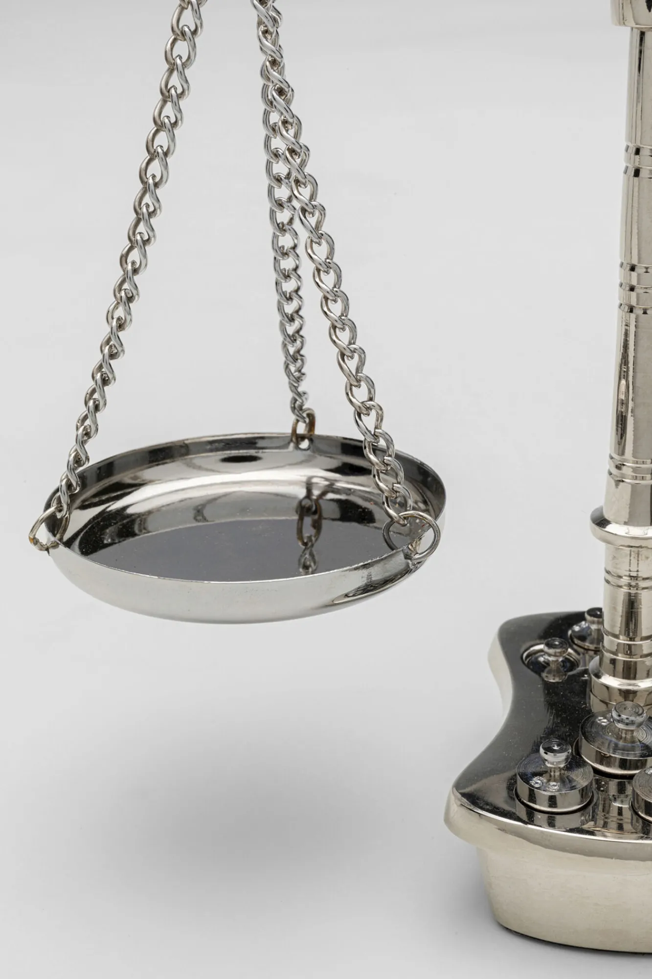 Clearance KARE Design Waga szalkowa dekoracyjna glamour mosiądz niklowany 17x23 cm - KARE