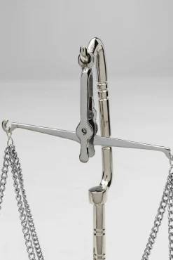 Clearance KARE Design Waga szalkowa dekoracyjna glamour mosiądz niklowany 17x23 cm - KARE