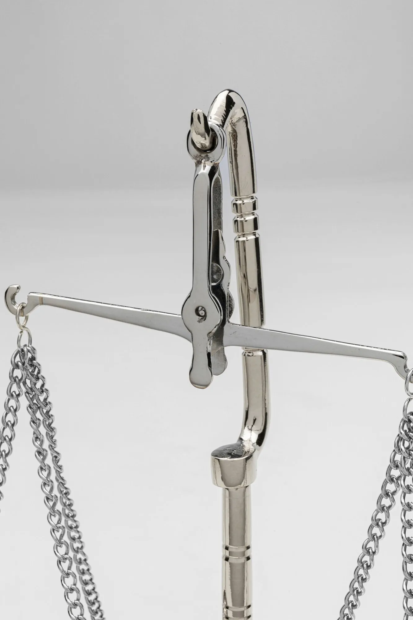 Clearance KARE Design Waga szalkowa dekoracyjna glamour mosiądz niklowany 17x23 cm - KARE