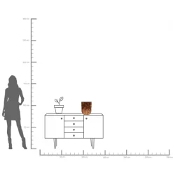 Discount KARE Design Wazon Amporo 24x31 cm aluminium brązowy - KARE