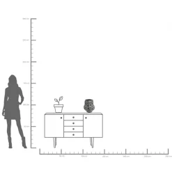 Outlet KARE Design Wazon Anemone szary 33cm - KARE