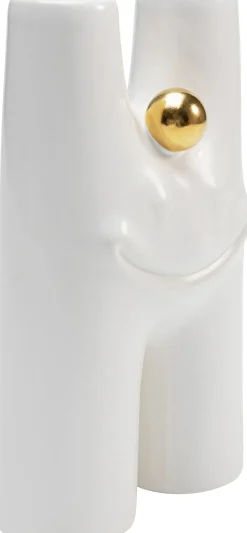 Best KARE Design Wazon biały uśmiech 10x16 cm dolomit - KARE