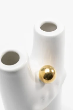 Best KARE Design Wazon biały uśmiech 10x16 cm dolomit - KARE