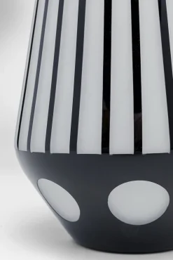 New KARE Design Wazon Brillar Cylinder Ø22x44 cm czarno-biały - KARE