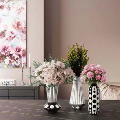 Discount KARE Design Wazon Brillar Ø22x40 cm czarno-biały - KARE