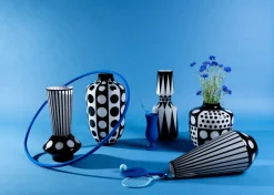 Discount KARE Design Wazon Brillar Ø22x40 cm czarno-biały - KARE