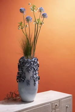 Online KARE Design Wazon Butterflies 28x50 cm jasnoniebieski - KARE